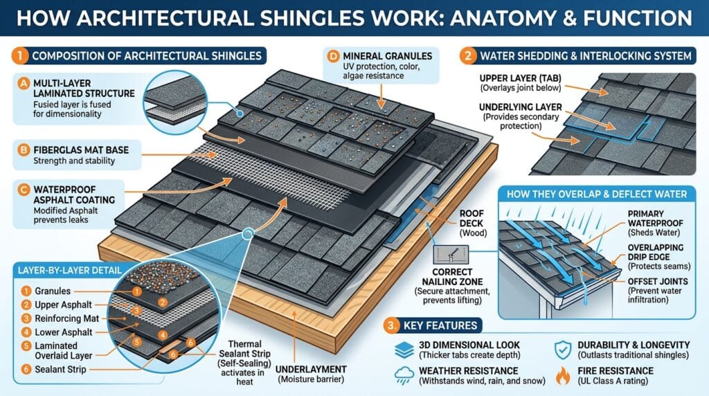 How Do Architectural Shingles Work?